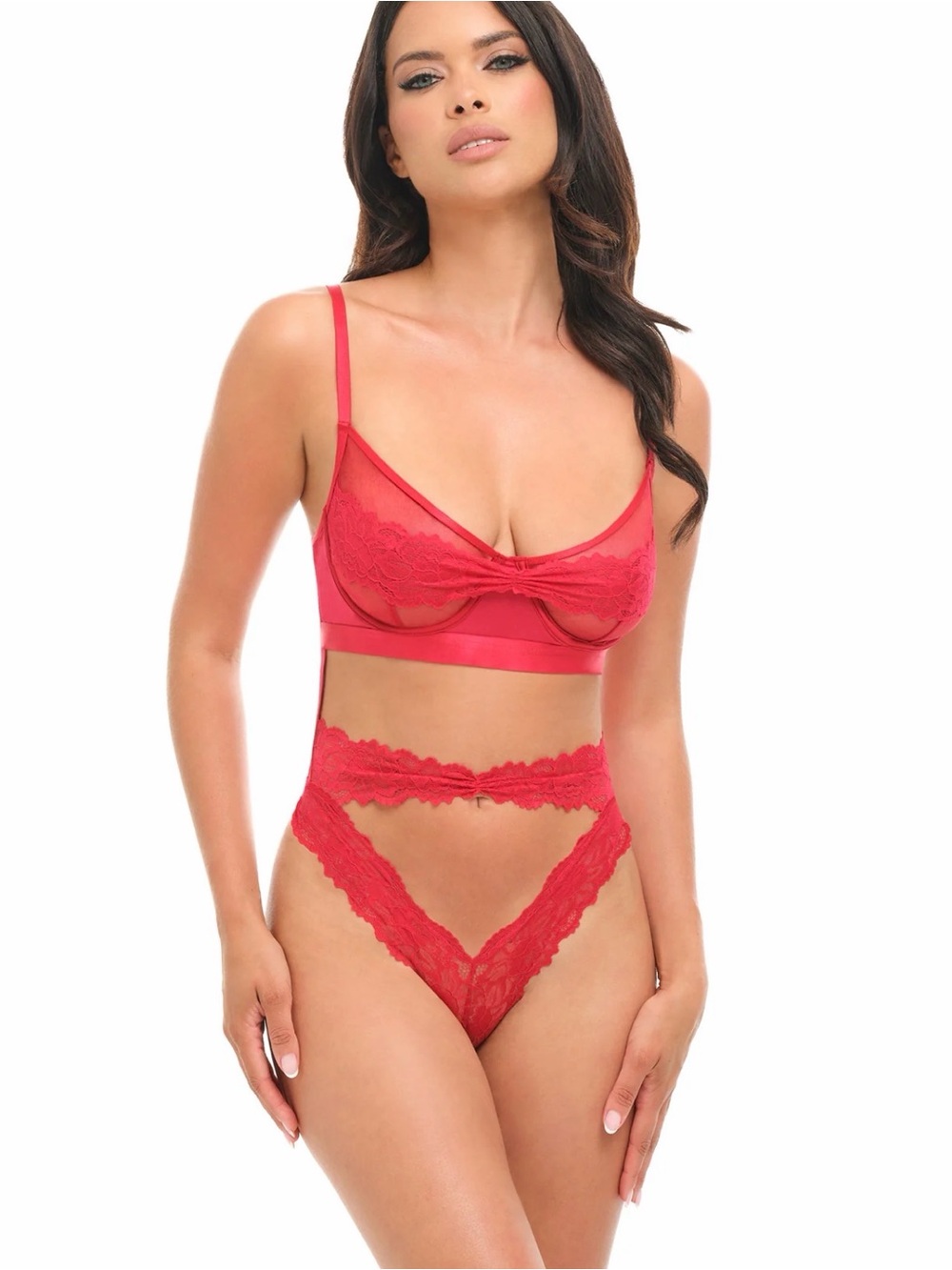 Oh La La Cheri - Serena Underwire Lace Teddy